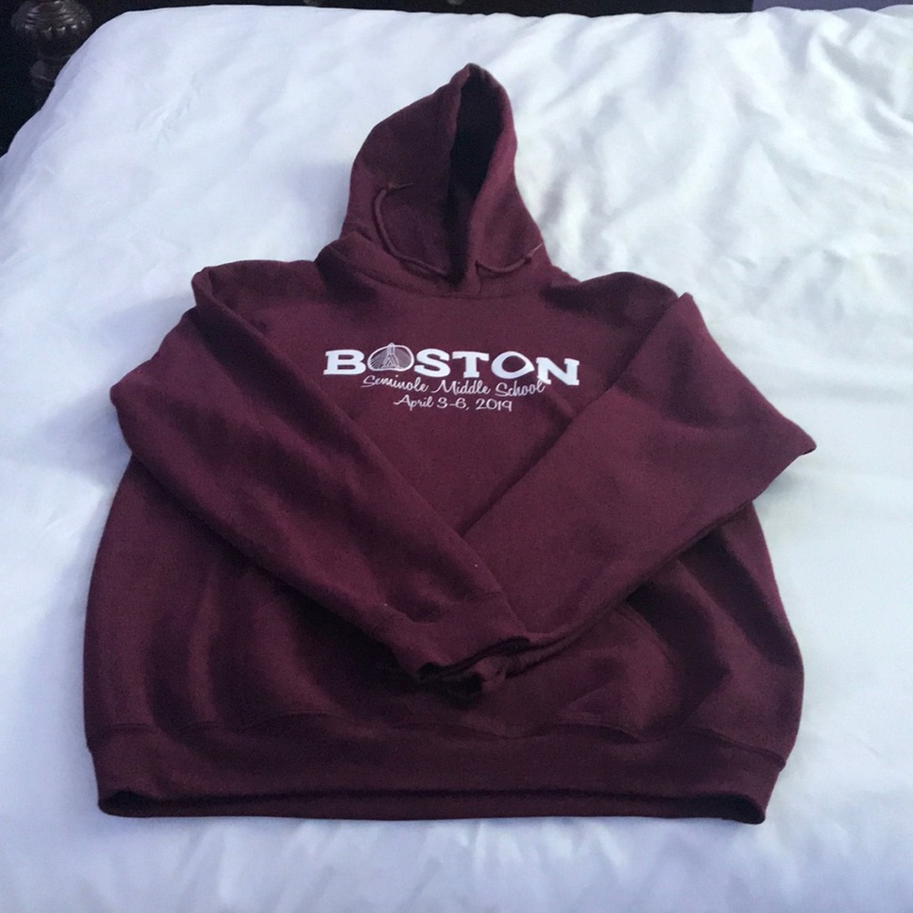 Large Burgundy Hoodie